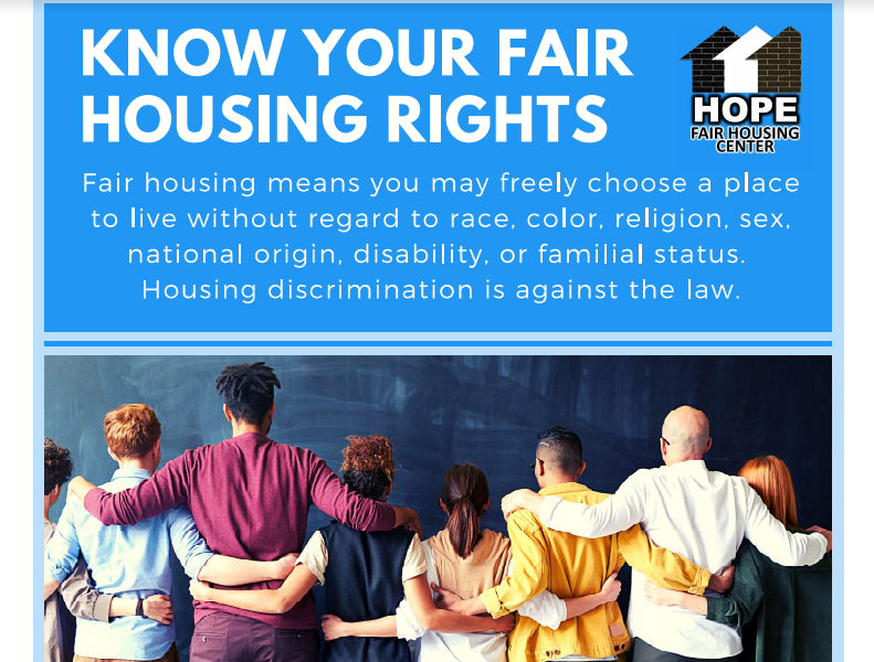 Brochures Handouts And Fair Housing Trainings Hope Fair Housing Center